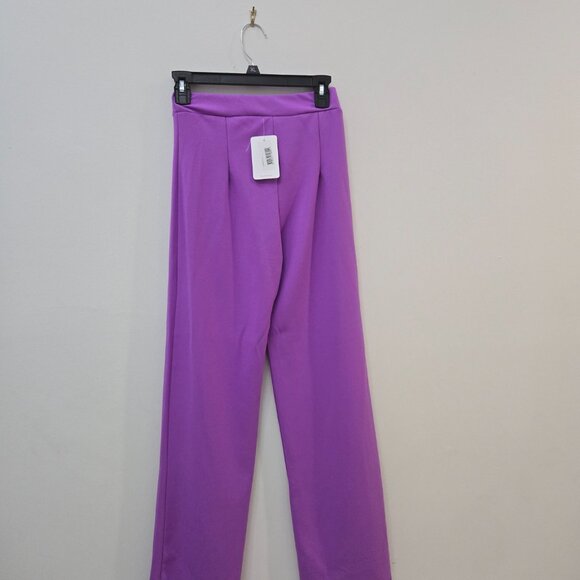 💜 Buganco Purple Two-Piece Set – Bow Accent Jacket & Trousers (NWT) - Picture 12 of 13